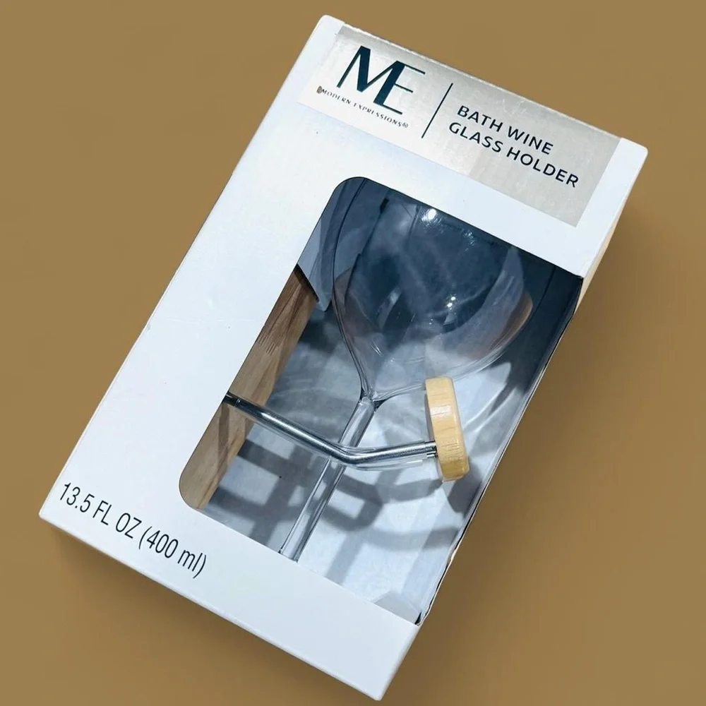 Bath Wine Holder By Modern Expressions Capacity 13.5 Fl  New in package!